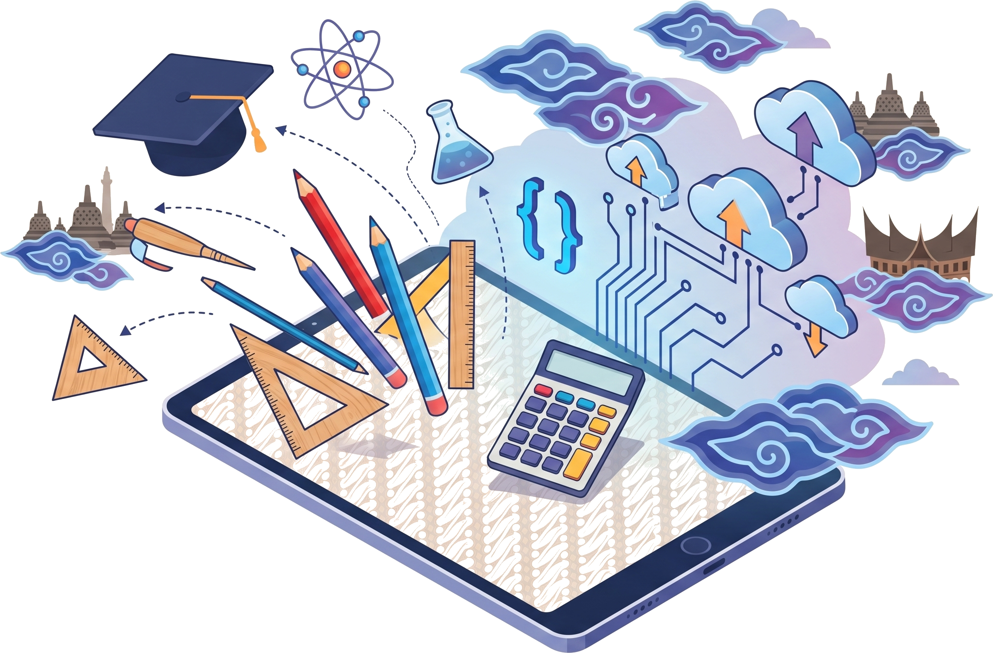 Ilustrasi LMS mockup